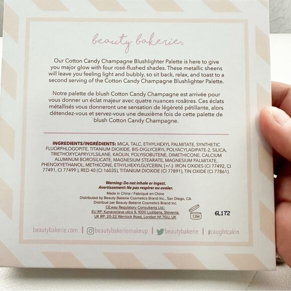 Beauty Bakerie Cotton Candy Champagne Blushlighter Palette highlighter blush NWT - Picture 4 of 5